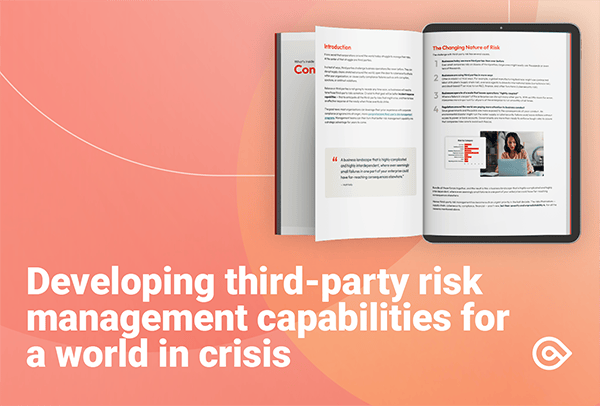 Developing Third Party Risk Management Capabilities for a World in Crisis