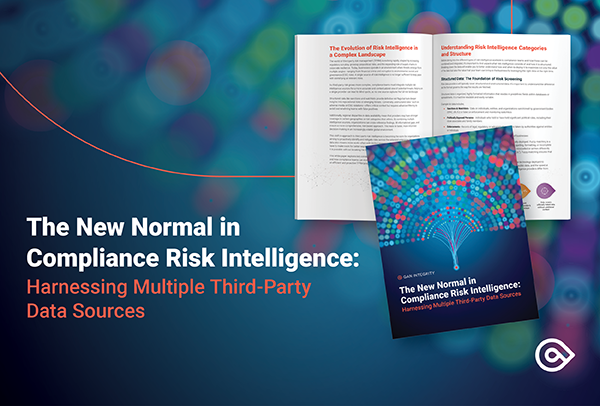 The New Normal in Compliance Risk Management: Harnessing Multiple Third-Party Data Sources